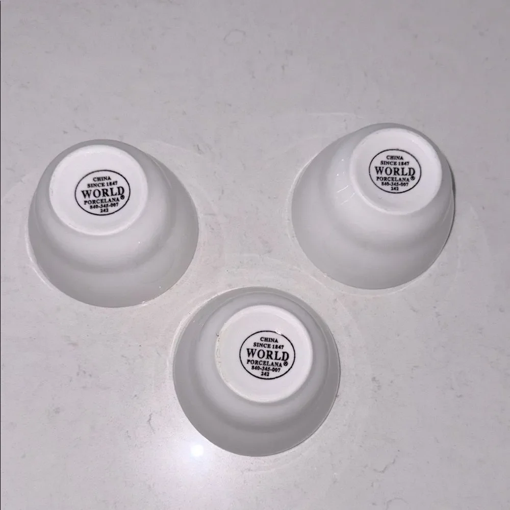 World Porcelana set three